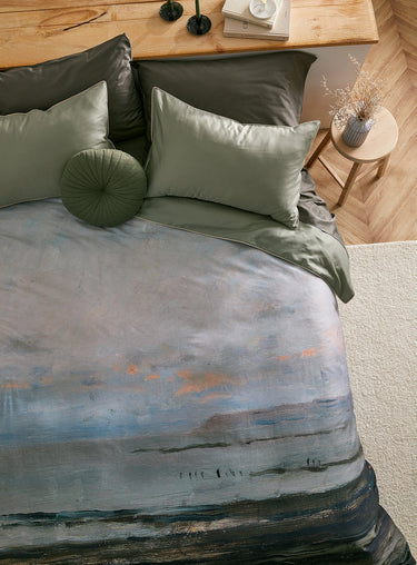 Villerville-sur-Mer landscape duvet cover set